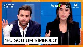 Marçal se compara a mulheres vítimas de violência após cadeirada, e Tabata Amaral rebate: ‘Piada’