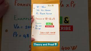 How to Convert VA to Watt #electronic #maths #science #power #diy #circuit #homemade