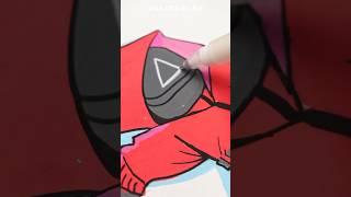 How to Draw the Squid Game Soldier #acrylic #posca #art #drawing #squidgame2