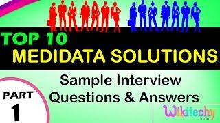 Medidata Solutions top most interview questions and answers for freshers/experienced Lectures