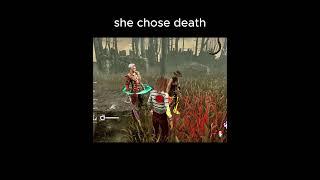 she chose death #dbd #deadbydaylight #shorts #intothefog