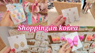 Shopping in korea  vlog, Korean Accessories haul  Hairclips & hairpony bands giftsets & earrings