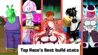 Top Best Build Stats for all race in Final Stand |DBZ Final Stand|