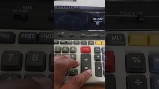 testing Sharp EL-2630PIII 12 Digit Desktop Electronic Printer Calculator #savebythrift.com