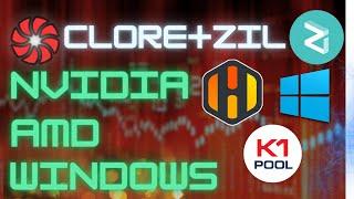 МАЙНИНГ CLORE+ZILNVIDIA || AMD || WINDOWS  K1POOL️HIVEOSПрофит$Gminer #ZIL #K1POOL