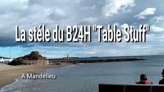 La stèle du B24H Table Stuffort à Mandelieu