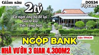 Nhà vườn 3 Gian gần tphcm ngộp bank giảm 2tỷ bán luôn nhà vườn tâm huyết | nhà vườn 365 - D0534