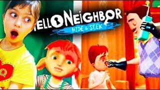 ДЕТИ СОСЕДА ИГРАЮТ В ПРЯТКИ Hello Neighbor hide and seek ПРИВЕТ СОСЕД Валеришка Для Детей children