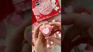 Valentine’s Day Heart Cut-Out Sugar Cookies with White Chocolate and Sanding Sugar - Happy Bake Day
