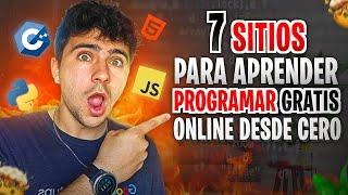 7 Sitios para Aprender a Programar GRATIS y ONLINE desde CERO