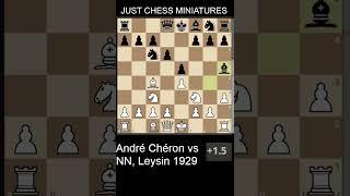 Andre Cheron wins with the Legal checkmate