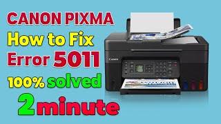 How to repair canon printer error 5011? How do I reset my Canon printer error code?