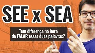 SEE x SEA | Tem diferença na hora de falar essas duas palavras?