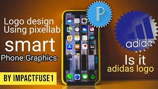 HOW TO CREATE A STUNNING ADIDAS 3D LOGO IN PIXELLAB || MOBILE GRAPHIC DESIGN TUTORIAL