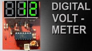 Make Digital Voltmeter Using PIC16F676 Microchip & 7 Segment Display | Get Circuit Diagram & Code