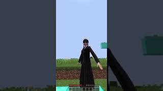 Where do the holes lead Wednesday Addams_ 123% #shorts #minecraft