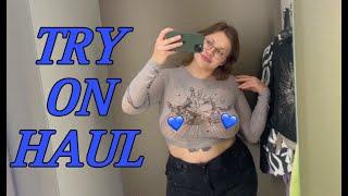 [4K] Transparent Haul in Dressing room| Transparent Wear with Katy