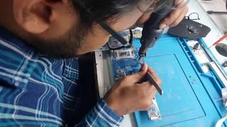 I.C. लगाना सीखें,  How to remove and solder ic on motherboard