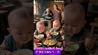 Baby and grandma eating food #shots  #viralvideo  #shortsvideo
