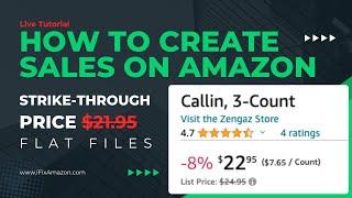 How To Set Amazon Strikethrough Price Through Flat Files | Amazon FBA Sale Price