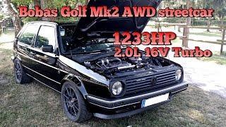 Brutal Golf Mk2 1233HP 16V Turbo Acceleration from Boba Motoring!!! FULL VIDEO 2015