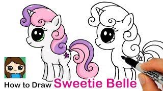 How to Draw My Little Pony Cutie Mark Crusaders | Sweetie Belle