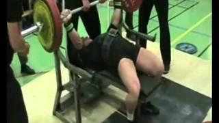 Jon Gunnarsson 210kg bench @ WPF Europeans