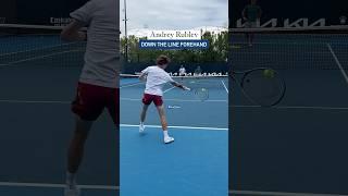 Andrey Rublev drilling forehands   #Tennis #Rublev