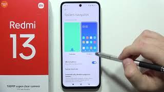Redmi 13: Back Button Settings