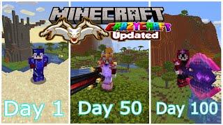 I Survived Over 100 Days In Minecraft CrazyCraft Updated... And Became a *GOD*...