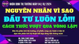  Nguyên nhân vì sao đầu tư luôn lỗ? Cách thức để vượt qua điều này | NHẬN ĐỊNH THỊ TRƯỜNG 04/10 