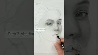 Sketching and Shading a Face with Graphite Pencils