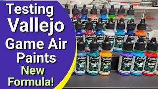 Testing Vallejo Game Air Paints - All New Formula