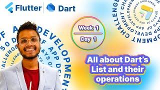 Dart's List  Operations - Beginner's Guide  |  50-Day Journey of App Development with AsyncApp