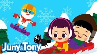 I Like Winter | Season Song for Kids | Making a Snowman and Skating on the Ice! | Juny&Tony