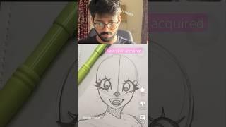 TESTING OUT THIS ART HACK WAS CRAZY!! - #art #shorts #animeart
