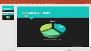 Creating and Editing An Exploded Pie Chart On Microsoft PowerPoint