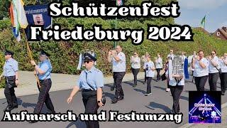 Schützenfest Friedeburg 2024 - Aufmarsch der Vereine und Festumzug