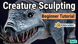 Blender Tutorial for Beginners - Creature Sculpting Part 2