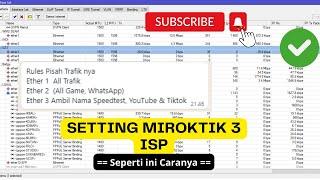 Setting Mikrotik 3 ISP - Seperti ini Rulesnya