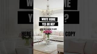 White Home: Yes or No? | 10 Ideas to Copy #home #cozyliving #cozyhome #roommakeover #cozyhouse