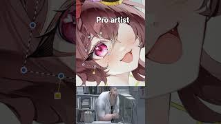 Noob artist vs. Pro artist #art #fyp