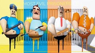 Teacher vs Police vs Prisoner Hello Neighbor BARRY PRISON RUN GREAT SCHOOL BREAKOUT Roblox All Boss