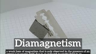 How to Say Diamagnetism in English? | What is Diamagnetism? | How Does Diamagnetism Look?