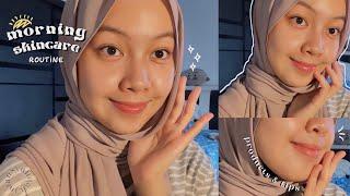 How I PROPERLY Do My Morning Skincare Routine In Achieving Glowing Skin🫧 | Intan Syafiqah