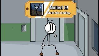 Henry Stickmin - Get the Nailed it! medal achievement, safe landings in Fleeing the Complex guide