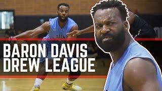 Baron Davis NASTY Handle At Drew League! Former NBA ALL-STAR With GAME!