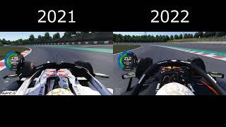 Assetto Corsa | Formula Hybrid 2021 vs 2022 EVO comparison at Suzuka