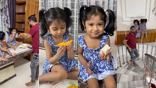 Midnight Vlog/Their midnight craving for mango and sweets.#midnightvlog #cutebabies #babyeatingshow