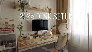 2025 Desk Setup Tour | cozy + productive 